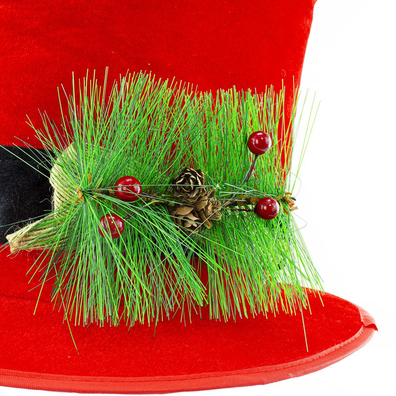 Puntale Cappello a Cilindro per Albero di Natale Decorazione Natalizia-2