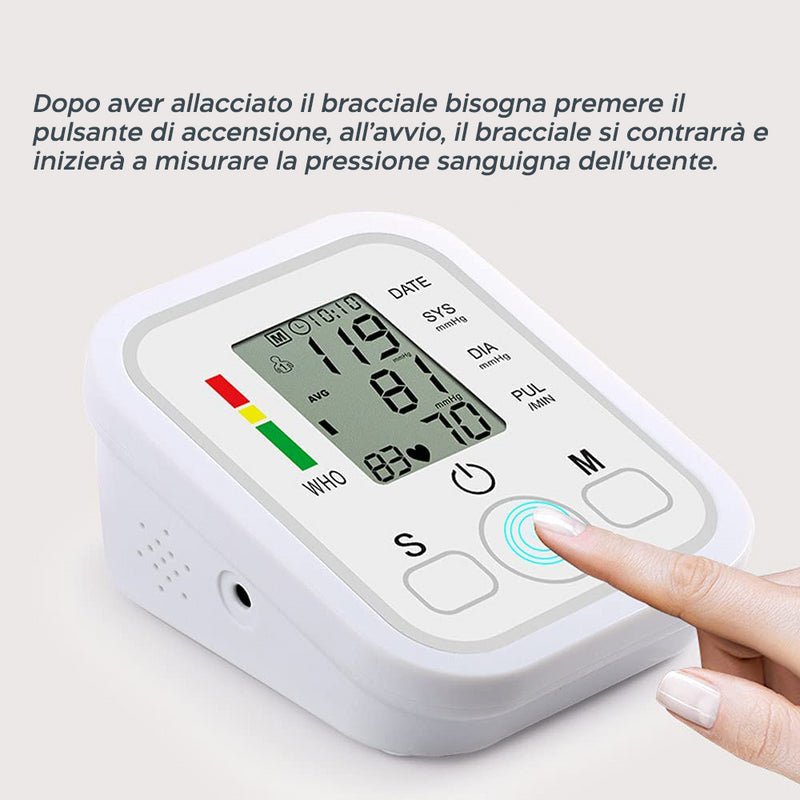 Misuratore Automatico di Pressione Arteriosa da Braccio con Monitor-3