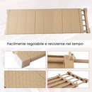 Mensola Estensibile per Armadi 35 x 72,5-125 cm Scaffale Salvaspazio in ABS Beige-3