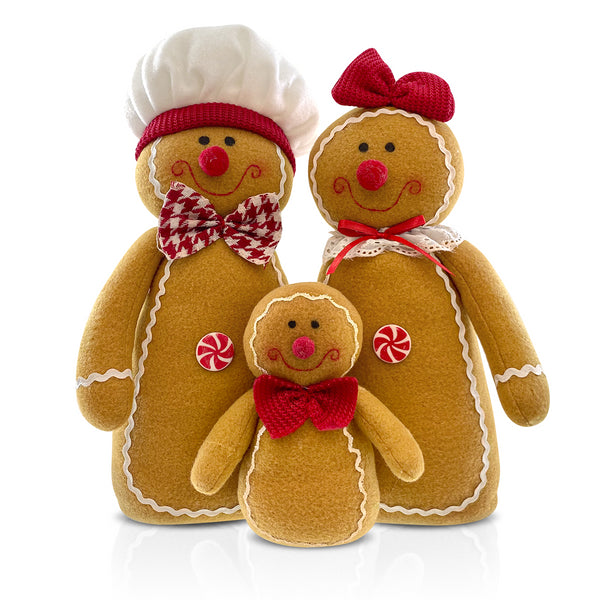 Tri Lebkuchen H37 cm mit Lichtern aus Polyester prezzo