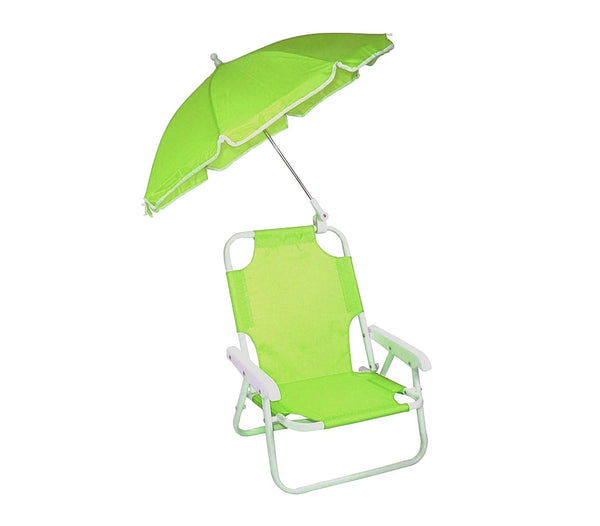Klappstuhl für Kinder mit grünem Sonnenschirm online