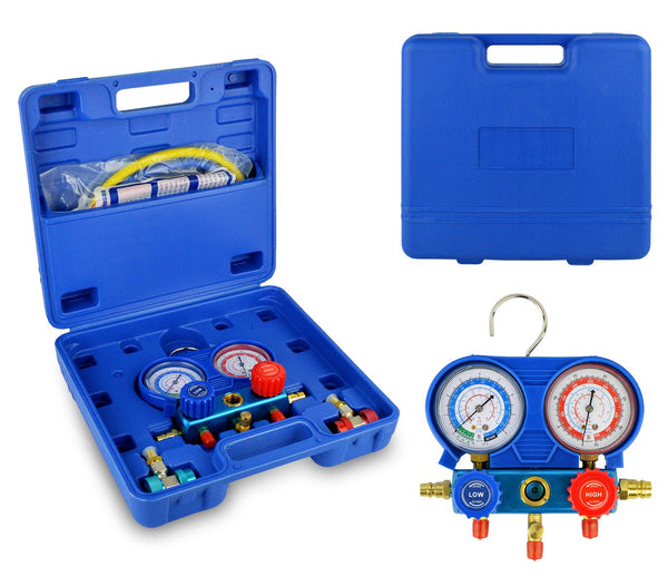 online 2-Wege-Manometer-Set zur Gasdiagnose von Klimaanlagen und Autos