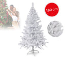 Albero di Natale Artificiale 536 Punte 180 cm Bianco-1