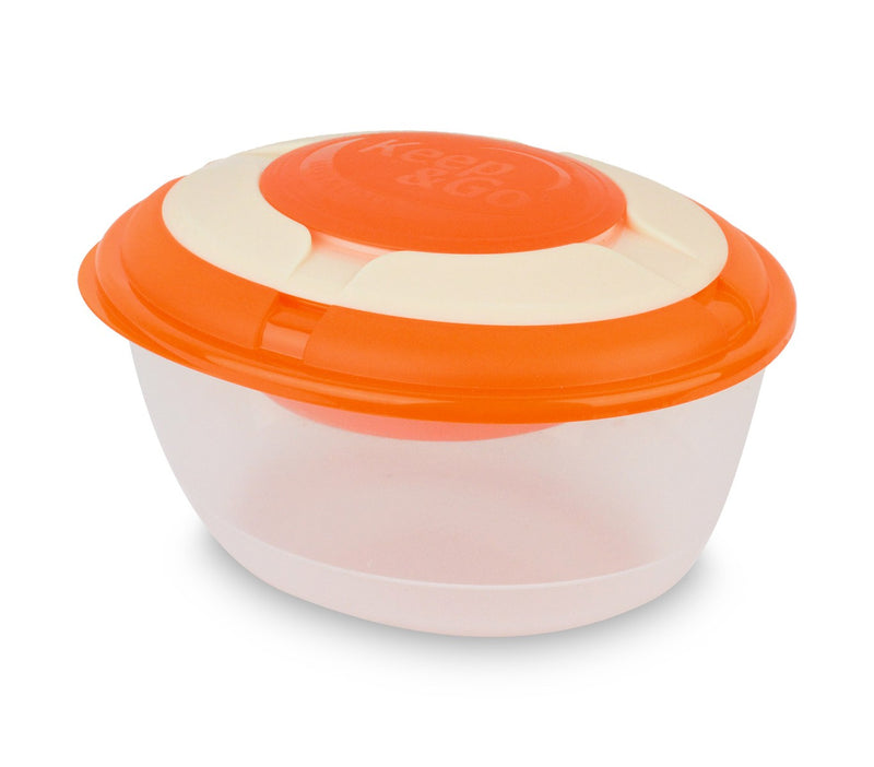 Contenitore Porta Pranzo con Gel Refrigerante Clado-Freddo Arancione-1