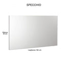 Mobile da Bagno Sospeso 100cm Pensile P18cm Mazzoni Boston 15 Grigio Cemento-3