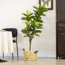 Pianta Artificiale Fico H150 cm con Vaso Verde-2