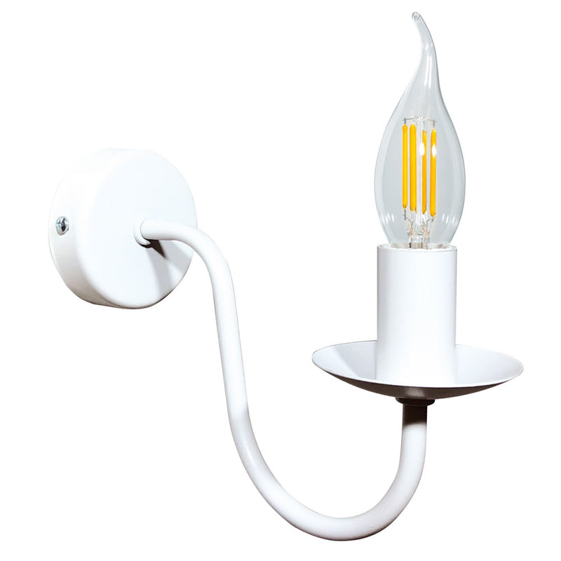 Applique 1xE14 Montatura Verniciata Bianco E-Energy Nicla-1