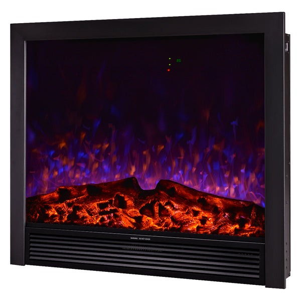 Camino Elettrico da Incasso 85x99x19,5 cm Effetto Fiamma 1500W Maximus Nero acquista