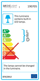 Applique Led 8W 716lm 4500K Cromo E-Energy Nodo-2