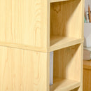 Mobile Libreria Porta CD a 12 Ripiani per 204 CD 21x20x175 cm in MDF e Truciolato Naturale-8