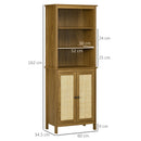 Libreria 3 Ripiani 2 Ante 60x34,5x162 cm in Truciolato Noce-3