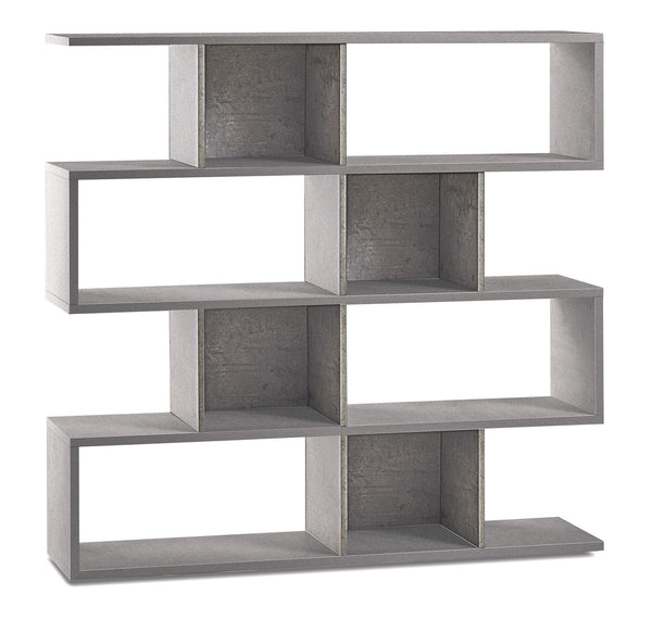 Libreria Modulare 4 Ripiani 150x144x38 cm Cemento online