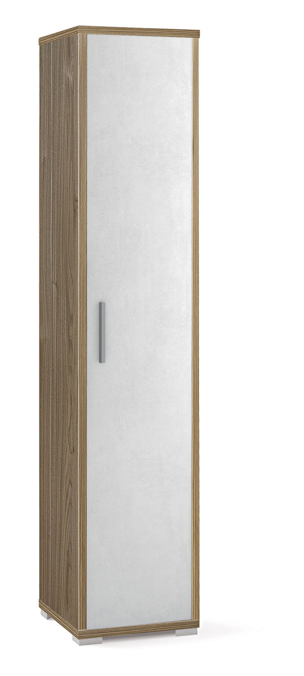 Armadio 1 Anta 39x182x41 cm Noce Stelvio/Ossido Bianco online