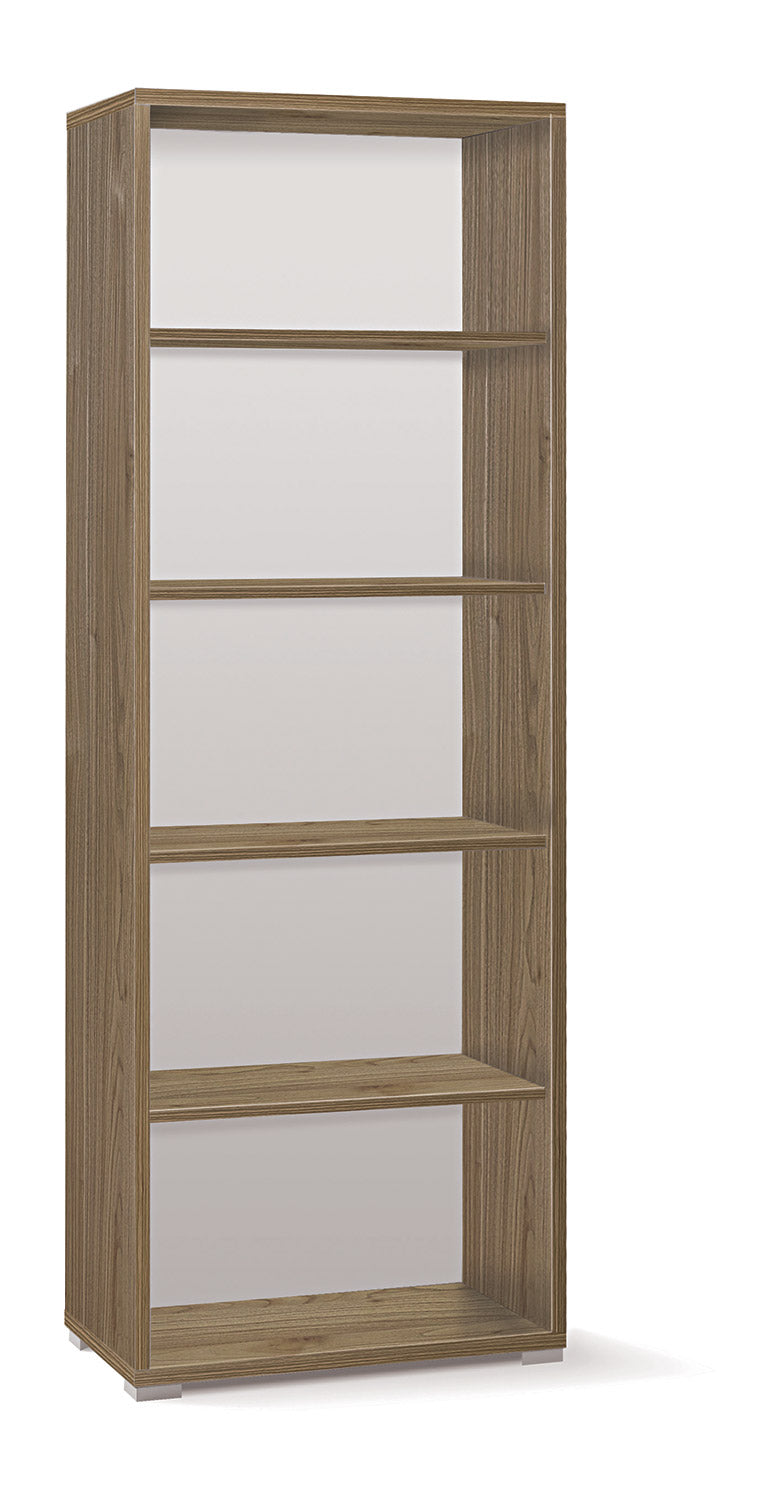 Libreria Modulare 5 Ripiani 71x199x41 cm Noce Stelvio-1