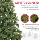 Albero di Natale Artificiale H210 cm 908 Rami con 350 Luci LED Verde-7