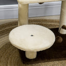 Albero Tiragraffi con Posatoio e Palline 44x38x74 cm Palo in Sisal Beige-9