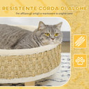 Cuccia per Cani e Gatti Ø48x24,5 cm con Cuscino in Truciolato Beige-5