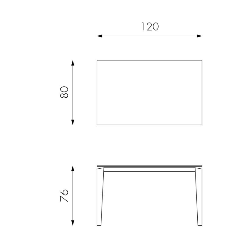 Tavolo Allungabile 120/170x80x76 cm in Metallo con Top Ceramica su Vetro Grigio-3