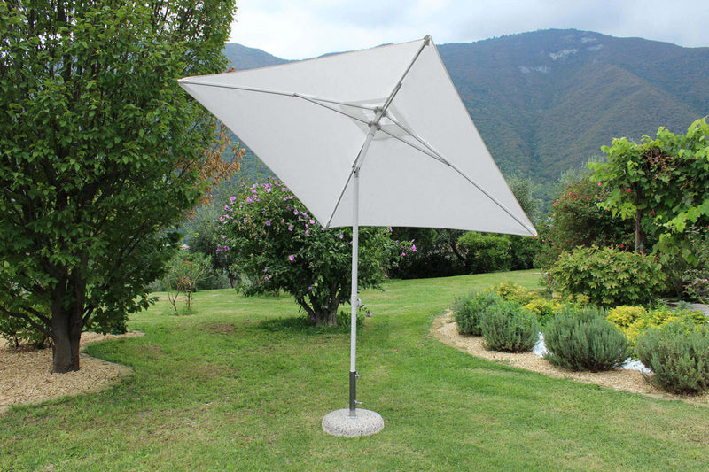 Ombrellone da Giardino Nice 2x2 m in Alluminio Bianco-2