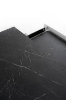 Tavolo Allungabile 170/270x90x76 cm in HPL Barret  Marmo Nero-4