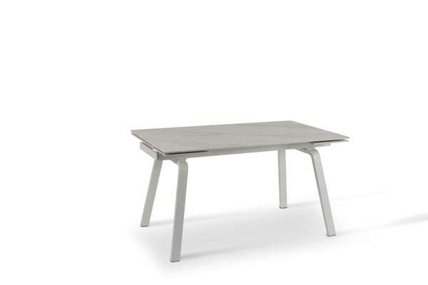 prezzo Tavolo Allungabile 140/200x80x76 cm in Ceramica Dylan Bianco Opaco