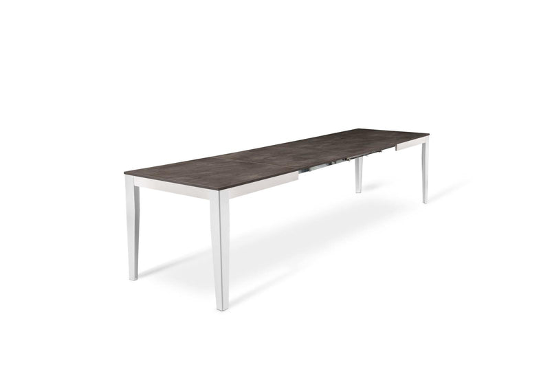 Tavolo Allungabile 130/290x80x76 cm in Melaminico Big Grigio-3