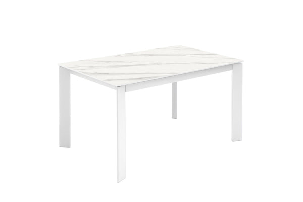 Tavolo Allungabile 140/190x90x76 cm in Metallo David Marmo Bianco Opaco online