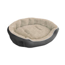 Cuccia Imbottita per Cani e Gatti 75x65x20cm in Poliestere Coccole Panna -2