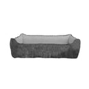 Cuccia per Cani e Gatti Doubleface 84x66x19 cm in Poliestere Love Grigio Chiaro-2