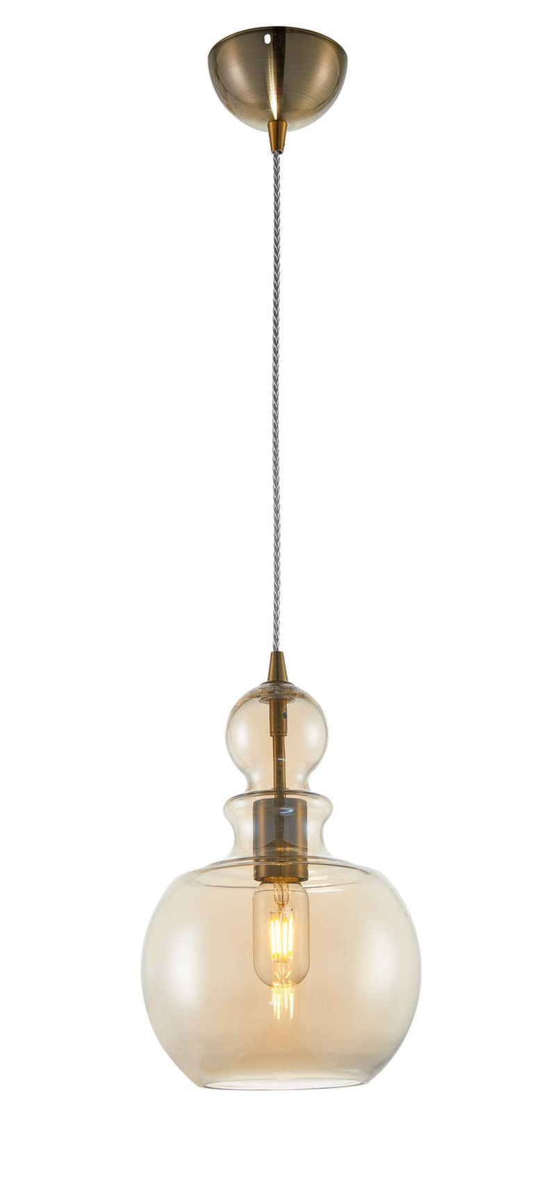 Lampada pendente Pendant in Metallo Tone Bronzo-1