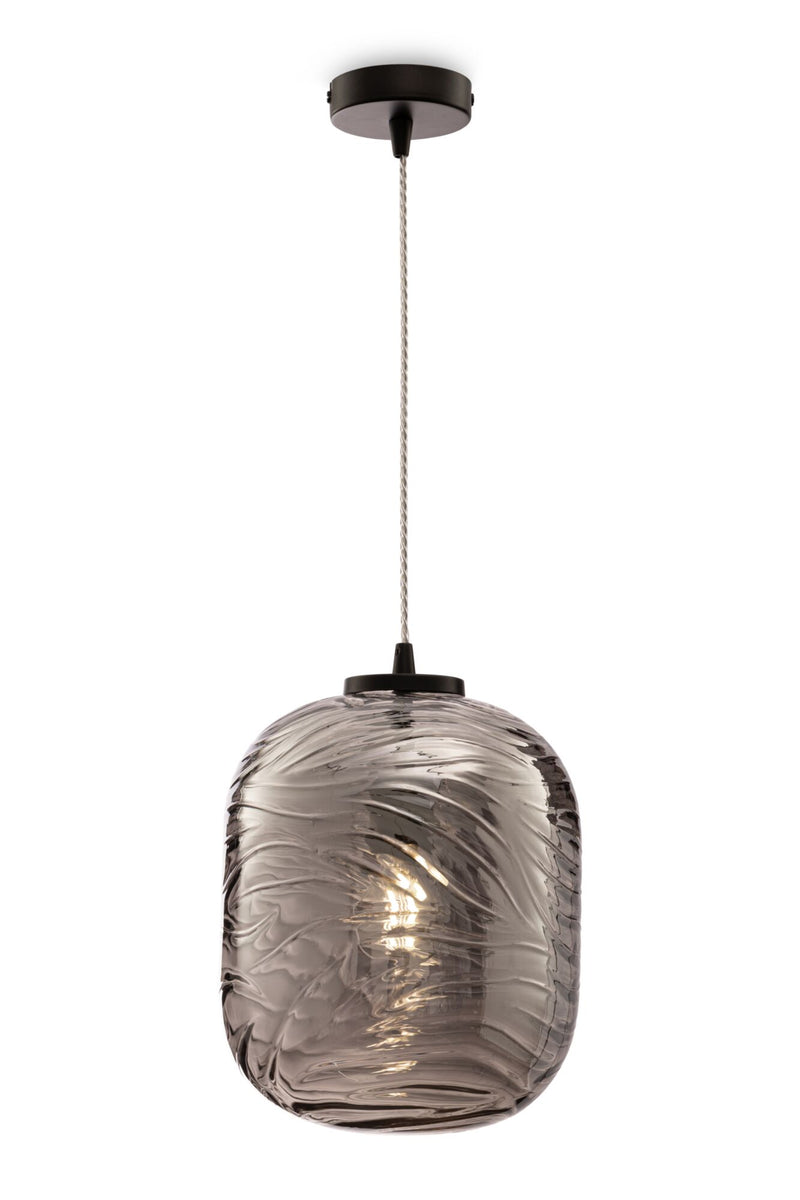 Lampada pendente Pendant in Metallo Dunas Opaco Nero-1