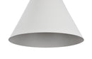 Lampada pendente Pendant in Metallo e Legno Bicones Bianco-5