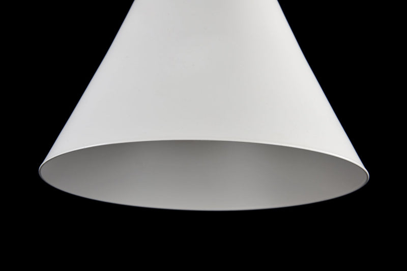 Lampada pendente Pendant in Metallo e Legno Bicones Bianco-6