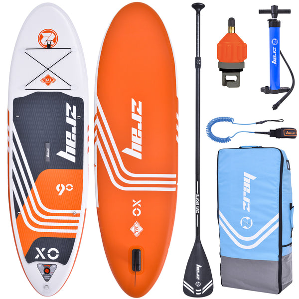 prezzo SUP Aufblasbares Stand Up Paddle Board für Kinder 275x76x13 cm Kajak ZRAY X-Rider 9