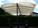 Pergola a Baldacchino 2,5x3,5x2,2 m Telo in Poliestere Struttura in Alluminio Grigio Antracite Grigio Antracite-7