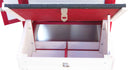 Pollaio da Giardino 152x62x92 cm Per 3 Galline in Legno Rosso e Bianco-3