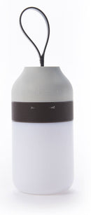 Altoparlante Bluetooth con Lampada LED 7,6x7,6x1,5 cm in Plastica Grigio-1