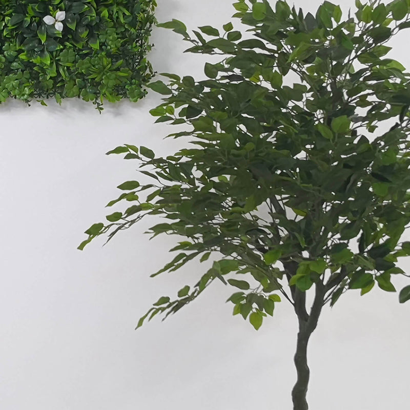 Pianta Artificiale H160 cm Ficus con Vaso Verde-4