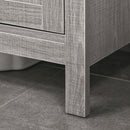 Mobile Sotto Lavabo Bagno 1 Ripiano 2 Ante 60x30x60 cm in Legno Grigio-9