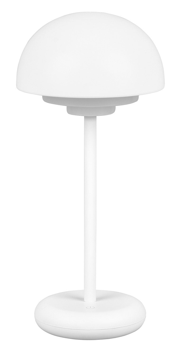 Lampada da Tavolo da Esterno a LED in Plastica Bianco Opaco-4