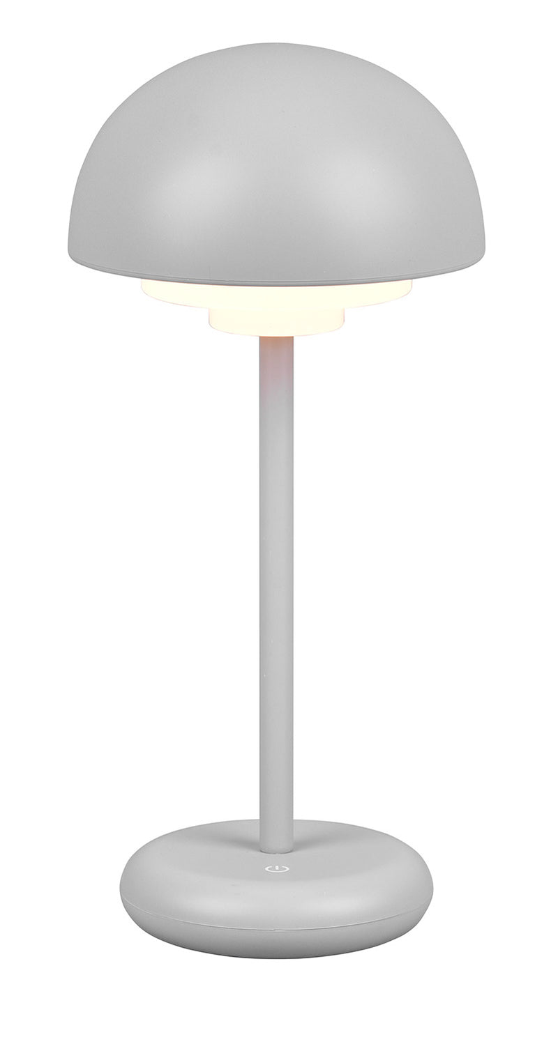 Lampada da Tavolo da Esterno a LED in Plastica Grigio intenso-1