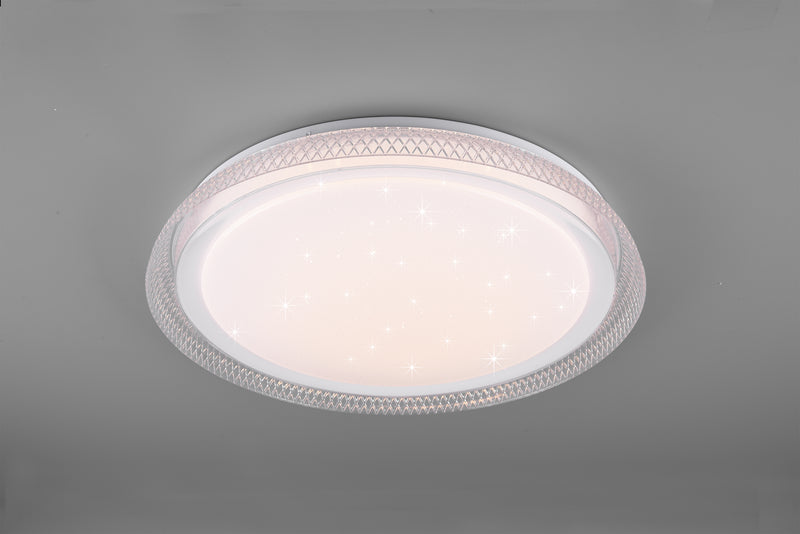 Plafoniera da Interno a LED in Plastica Bianco-3