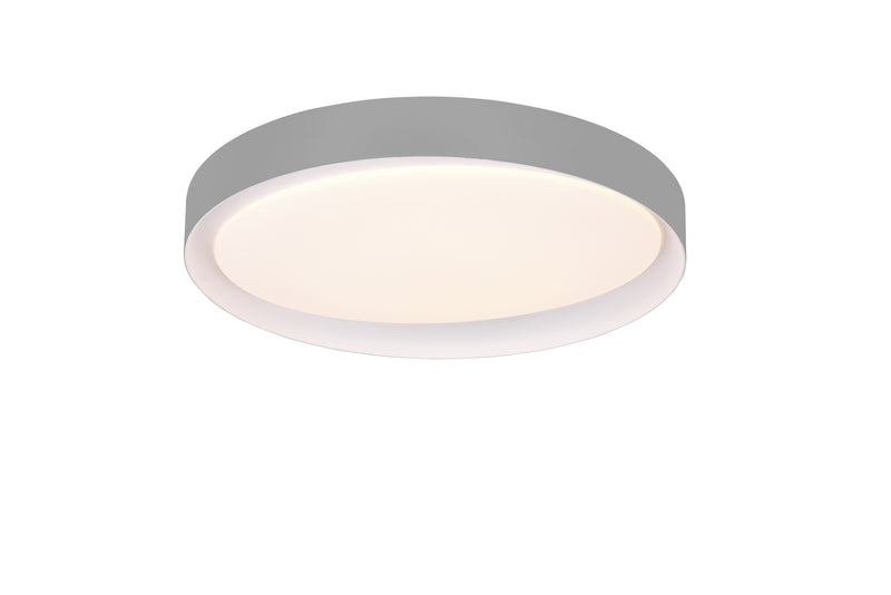 Plafoniera da Interno a LED in Plastica Grigio-2