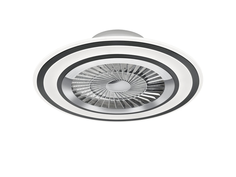 Plafoniera Ventilatore da Interno a led in PLASTICA Nero Opaco-1