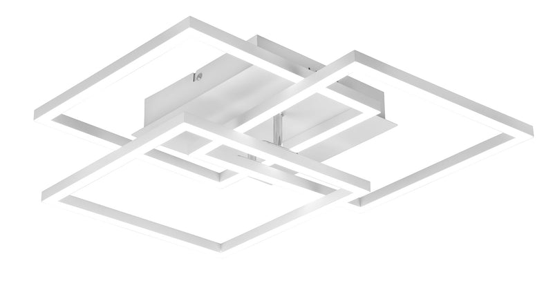 LED-Innendeckenleuchte aus mattweißem Metall