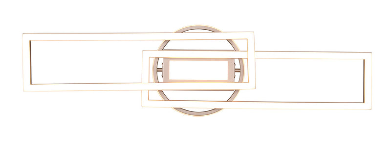 Plafoniera da Interno a LED in Metallo Nichel Satinato -5