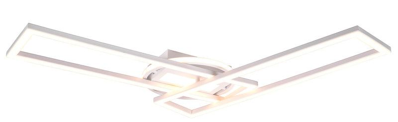 Plafoniera da Interno a LED in Metallo Bianco Opaco-4