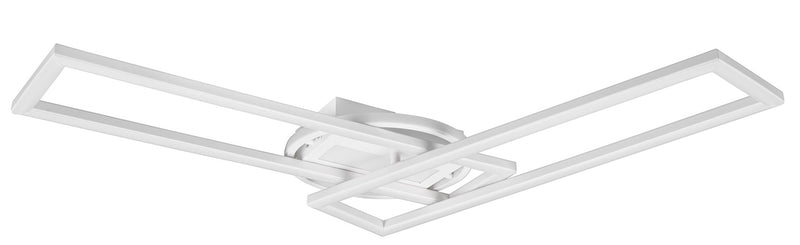 Plafoniera da Interno a LED in Metallo Bianco Opaco-5