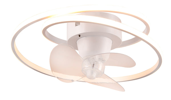 prezzo Plafoniera con Ventilatore da Interno a LED Ø50 cm Plastica Bianca