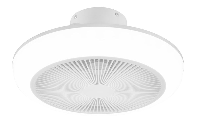 Plafoniera con Ventilatore da Interno a LED Ø46 cm Plastica Bianca-2